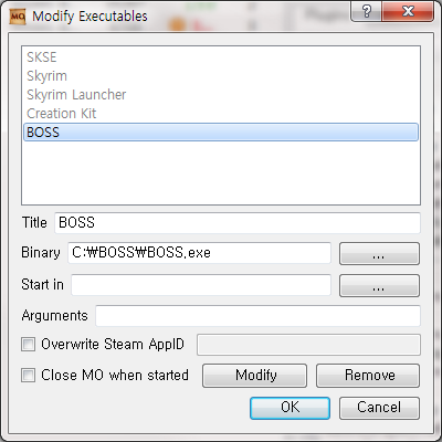 스카이림 팁 모드 오거나이저 Mod Organizer 에서 Boss 를 사용해보자 네이버 블로그