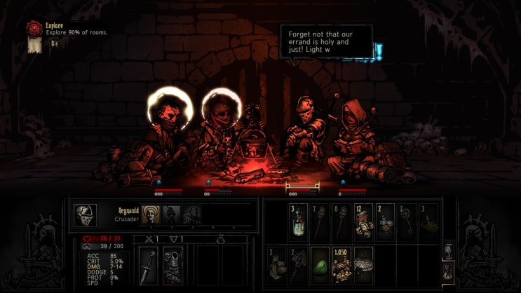 다키스트 던전 Darkest Dungeon 플레이 기록 3 이 게임은 극초반이 힘듭니다 Apprentice Ruins Medium 2nd Week 네이버 블로그
